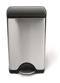 Nášľapný odpakový kôš, 38 l, nerez, SIMPLEHUMAN