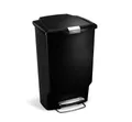 Nárazový odpadkový kôš, čierna, 45 l, plast, SIMPLEHUMAN