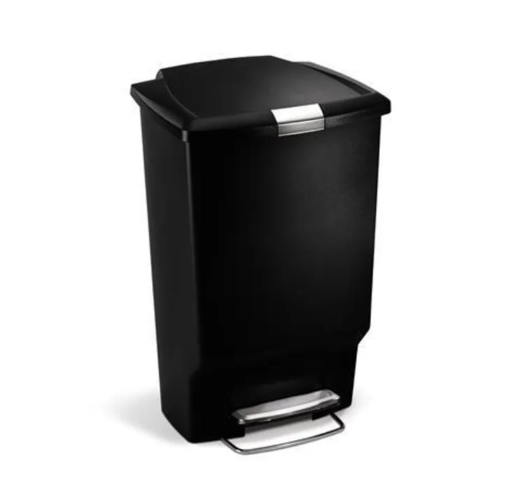 Hlavný obrázok produktu Nášlapný odpakový koš, černá, 45 l, plast, SIMPLEHUMAN