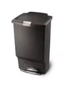 Nášlapný odpadkový kôš, šedá, 45 l, plast, SIMPLEHUMAN