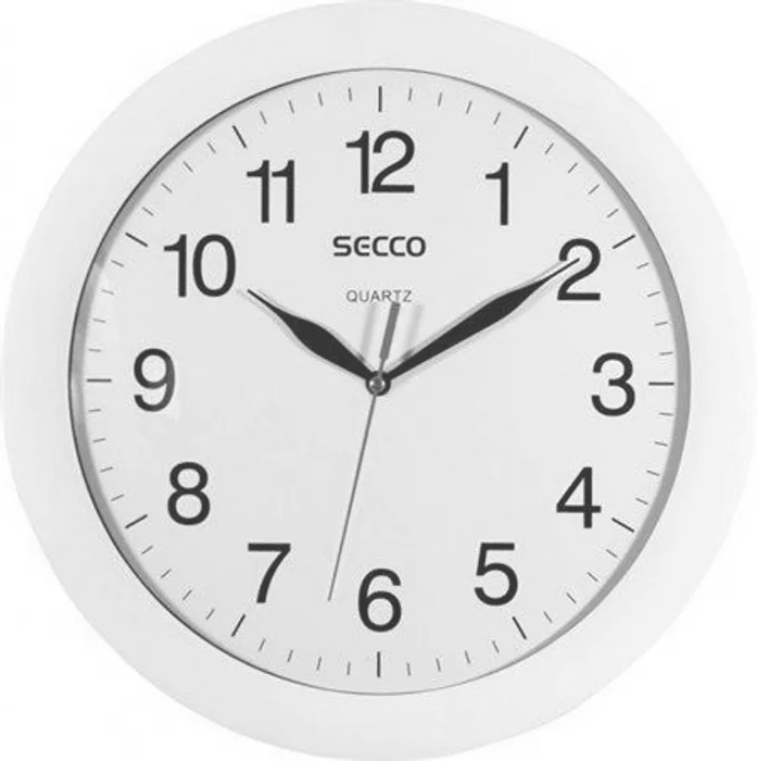 Hlavný obrázok produktu Nástěnné hodiny, bílé, 25 cm, SECCO