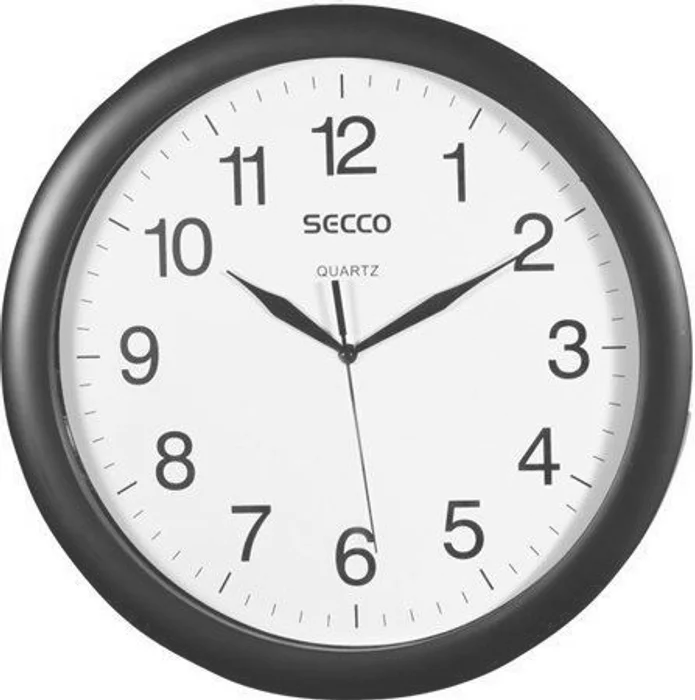 Hlavný obrázok produktu Nástěnné hodiny, černé, 32 cm, SECCO