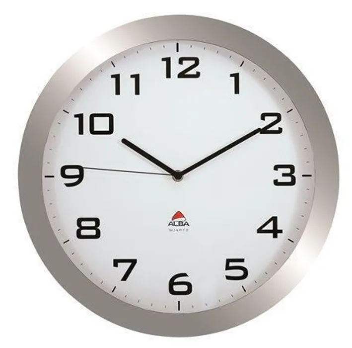 Hlavný obrázok produktu Nástěnné hodiny "Horissimo", 38 cm, ALBA, stříbrné