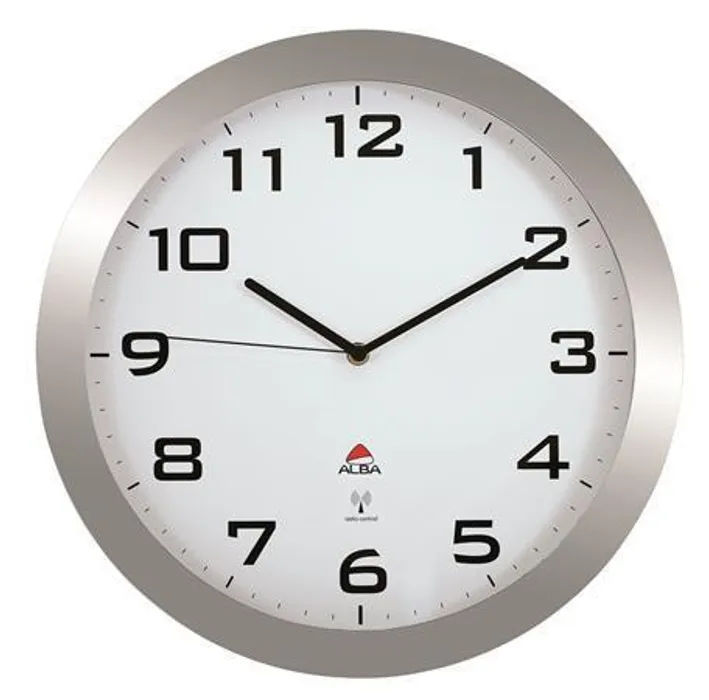 Hlavný obrázok produktu Nástěnné hodiny "Horissimo", stříbrná, řízené rádiem, 38 cm, ALBA