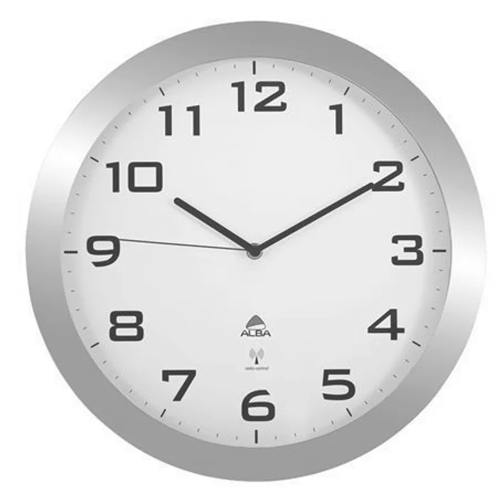 Hlavný obrázok produktu Nástěnné hodiny "Horissimo", stříbrná, řízené rádiem, 38 cm, ALBA