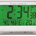Ďalší obrázok produktu Nástenné hodiny Horlcdnew, radio-control, LCD displej, 22x20 cm, ALBA, strieborné