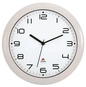 Nástenné hodiny Hornew, 30 cm, ALBA, biela farba