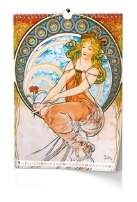 Nástenný kalendár A3 - Alfons Mucha 2027