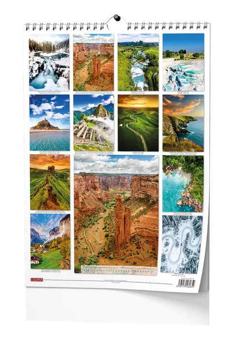 Hlavný obrázok produktu Nástěnný kalendář - Beautiful world - A3