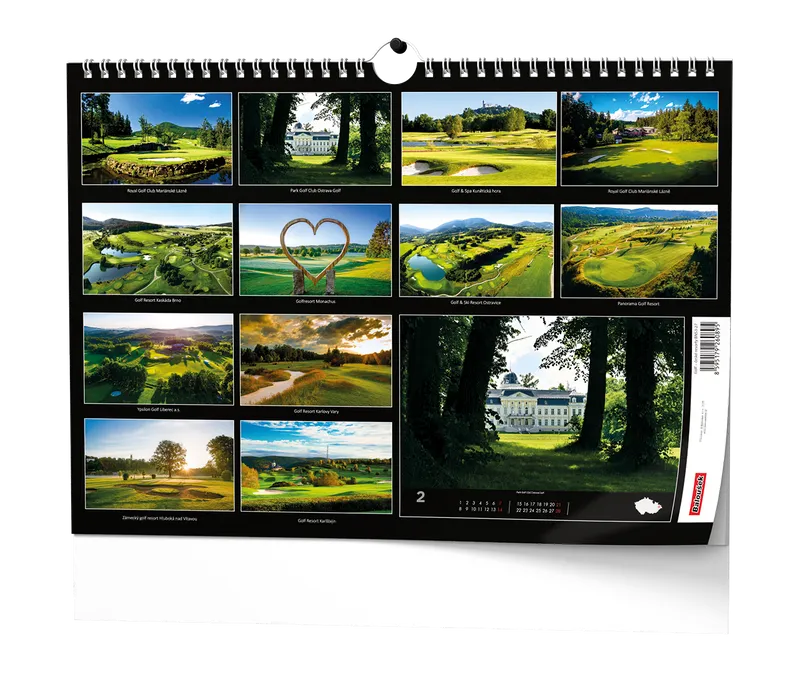 Hlavný obrázok produktu Nástěnný kalendář - Golf - české resorty