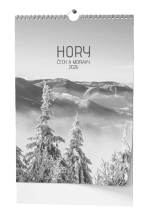 Hlavný obrázok produktu Nástěnný kalendář - Hory Čech a Moravy - A3