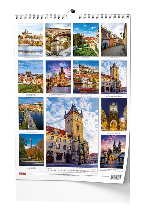 Hlavný obrázok produktu Nástěnný kalendář - Praha - A3