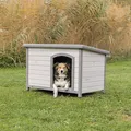Ďalší obrázok produktu Natura búda pre psa s rovnou strechou M-L 104 x 72 x 68 cm, sivá