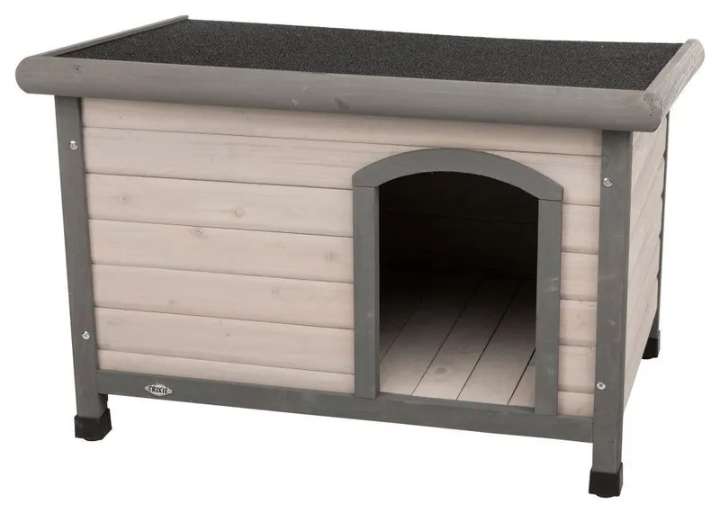 Hlavný obrázok produktu Natura bouda pro psa s rovnou střechou S-M 85 x 58 x 60 cm, šedá