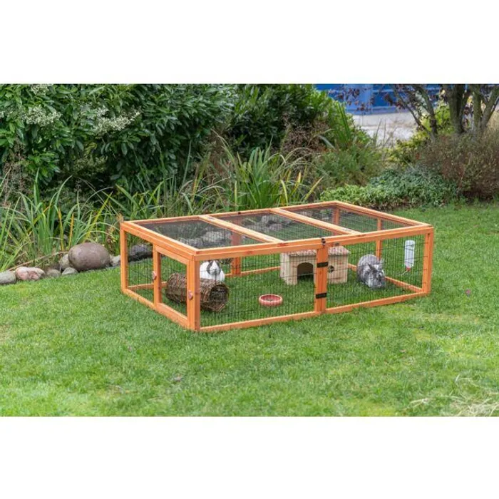 Hlavný obrázok produktu NATURA venkovní výběh s krytem, 174 x 48 x 109 cm, dřevo, hnědá