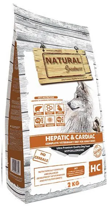 Hlavný obrázok produktu Natural Greatness HEPATIC-CARDIAC veterinární dieta pro psy 2 kg
