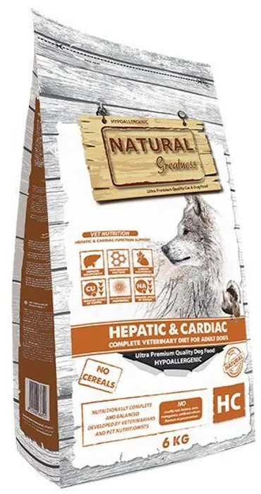 Hlavný obrázok produktu Natural Greatness HEPATIC-CARDIAC veterinární dieta pro psy 6 kg