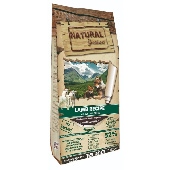 Hlavný obrázok produktu Natural Greatness Lamb Recipe All Breed Sensitiv/jehně 10 kg