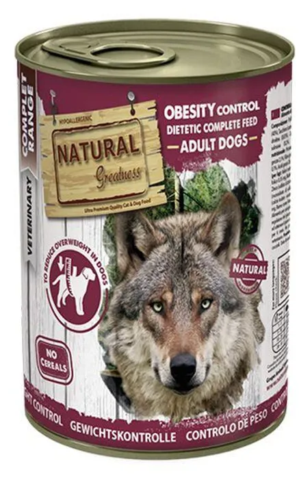 Hlavný obrázok produktu Natural Greatness OBESITY CONTROL, veterinární dieta, konzerva pro psy 400g