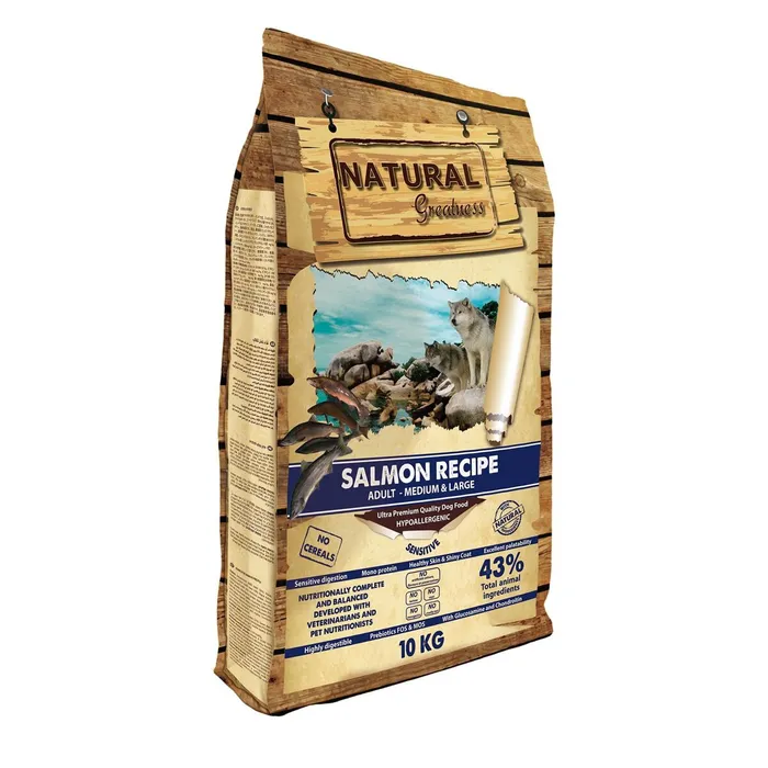 Hlavný obrázok produktu Natural Greatness Salmon Recipe Medium,Large /losos 10 kg