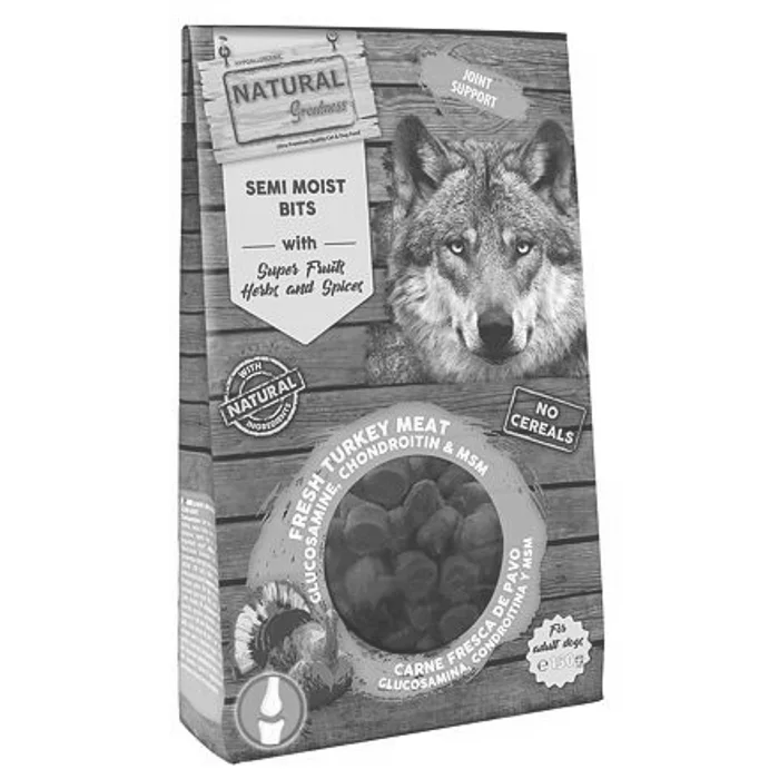 Hlavný obrázok produktu Natural Greatness SEMI-MOIST BITS JOINT SUPPORT poloměkký pamlsek pro psy 150 g