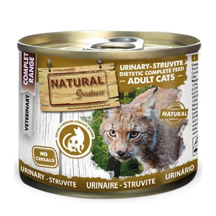 Hlavný obrázok produktu Natural Greatness URINARY-STRUVITE veterinární dieta, konzerva pro kočky 200g