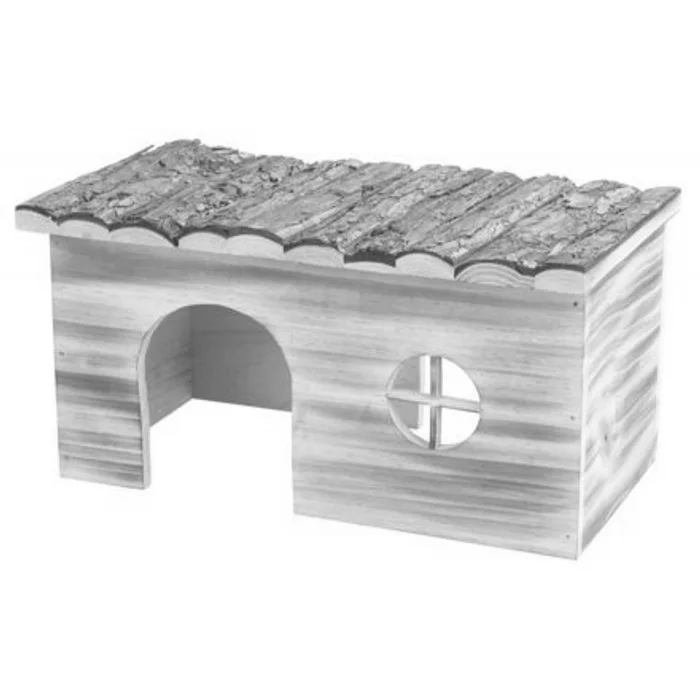 Hlavný obrázok produktu Natural Living dřevěný domek GRETE pro morčata, 2 vchody, 35 x 18 x 20 cm