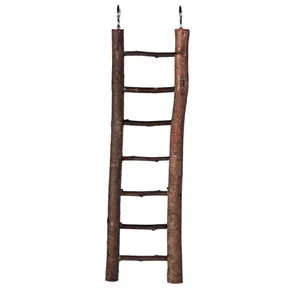 Natural Living drevený rebrík prírodné drevo 7 priečok/30 cm