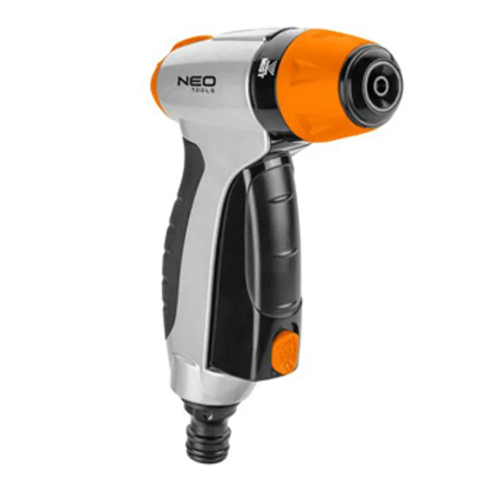 Hlavný obrázok produktu NEO TOOLS pistolový rozprašovač 3 funkce, CLICK ON/OFF, oranžovo-černá, 15-705