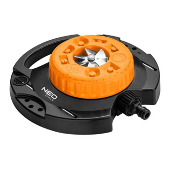 Hlavný obrázok produktu NEO TOOLS rotační postřikovač, 9 funkcí postřiku pro plochu od 35 do 95m2, 1/2" i 3/4", o