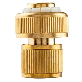 NEO TOOLS rýchlospojka s funkciou STOP materiál mosadz, 3/4, zlatá, 15-733