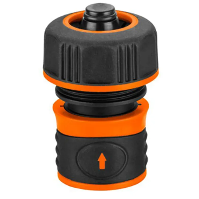 Hlavný obrázok produktu NEO TOOLS rychlospojka s funkcí STOP materiál plast, 3/4", oranžovo-černá, 15-723