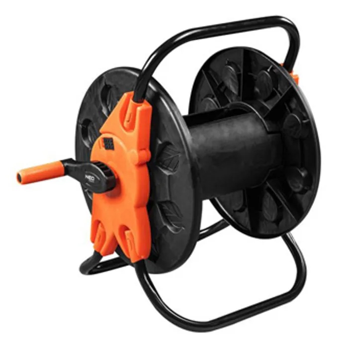 Hlavný obrázok produktu NEO TOOLS stojan pro zahradní hadici až 60m 1/2" nebo 20m 3/4", oranžovo-černý, 15-791