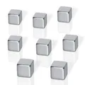 Ďalší obrázok produktu Neodymové magnety, tvar kocky, strieborná, 10x10x10 mm, 8 ks, BE!BOARD