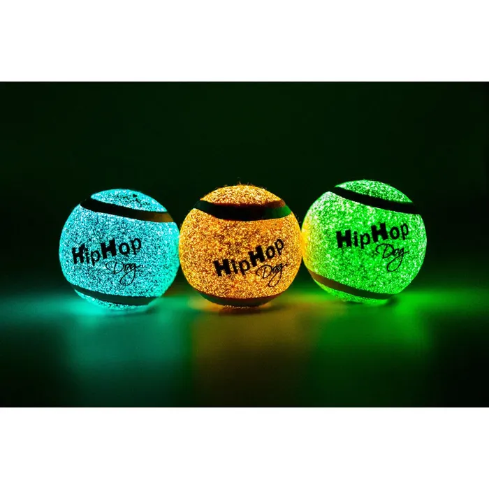 Hlavný obrázok produktu Neonový ve tmě svítící tenis. míč 6,5 cm (3 ks/bal.) HIPHOP DOG