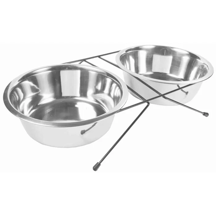 Hlavný obrázok produktu Nerez stojánek + 2 misky 2,8l/24cm