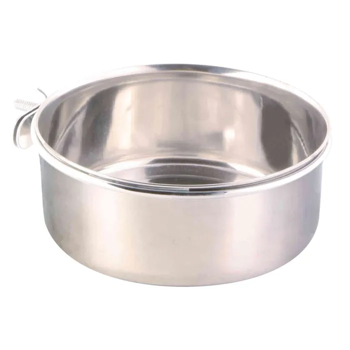 Hlavný obrázok produktu Nerezové krmítko s pevným úchytem do klece 900ml/14cm TRIXIE