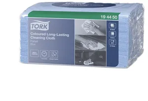 Netkaná textília Tork Premium v skladanej verzii - modrá [40 ks]