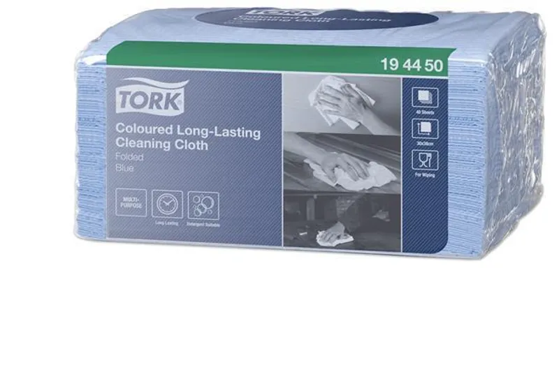 Hlavný obrázok produktu Netkaná textílie Tork Premium ve skládané verzi - modrá [40 ks]