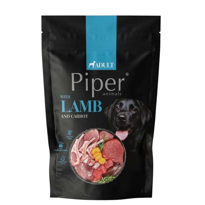 Hlavný obrázok produktu NEW PIPER s jehněčím a mrkví, kapsička pro psy 500 g