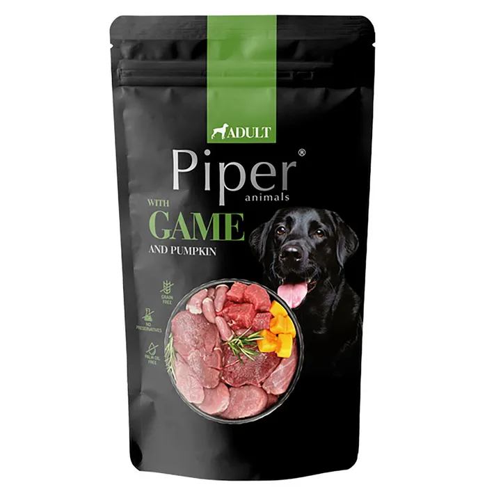 Hlavný obrázok produktu NEW PIPER se zvěřinou a dýní, kapsička pro psy 150 g