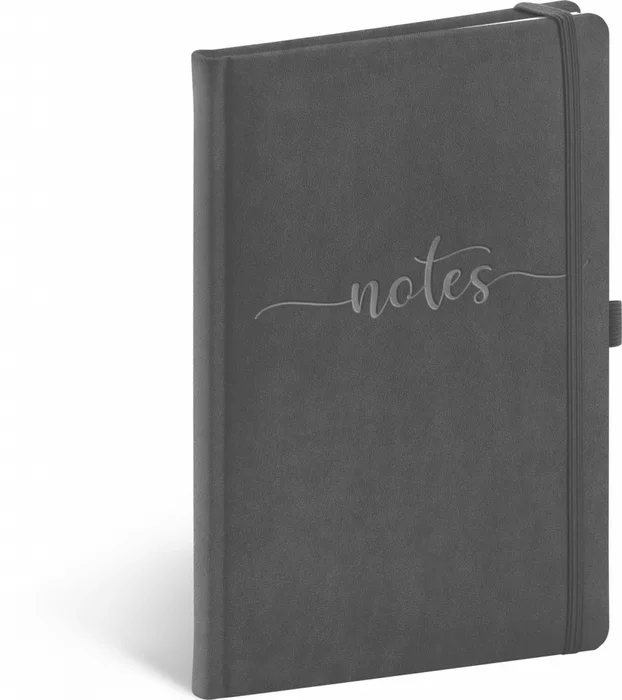 Hlavný obrázok produktu Notes Samet Typo, linkovaný, 13 × 21 cm