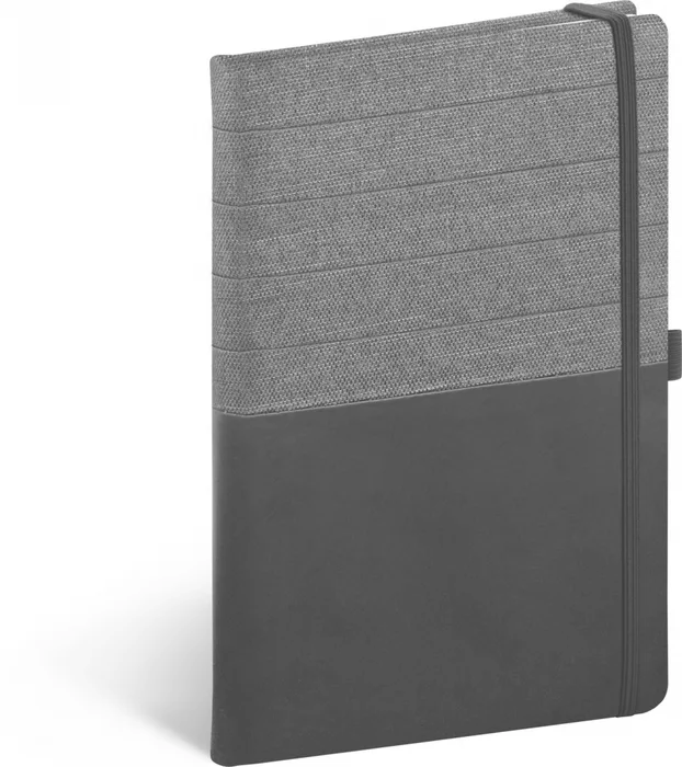 Hlavný obrázok produktu Notes Skiver černošedý, linkovaný, 13 × 21 cm