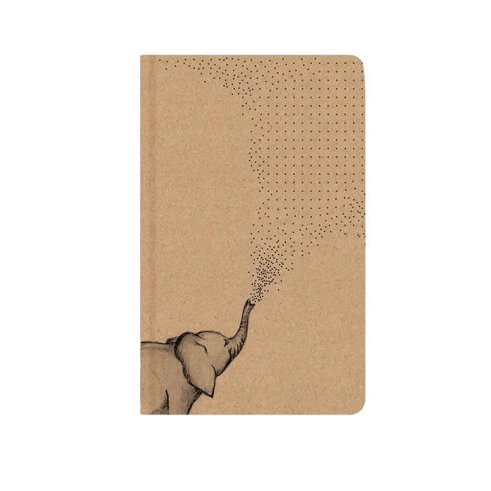 Hlavný obrázok produktu Notes tečkovaný - A5 - kraft - slon