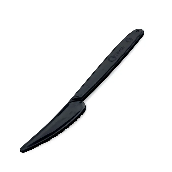 Hlavný obrázok produktu Nůž (PP) opakovaně použitelný černý 18,5cm [50 ks]