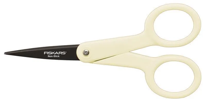 Hlavný obrázok produktu Nůžky na šití, nepřilnavé, 12 cm, FISKARS, bílé