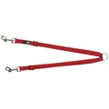 Ďalší obrázok produktu Nylonová rozdvojka - pásky s karabínami 40-70 cm/15 mm, - červená