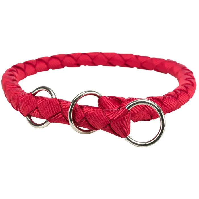 Hlavný obrázok produktu Nylonový obojek kulatý CAVO - červená L-XL:52-60cm/18mm