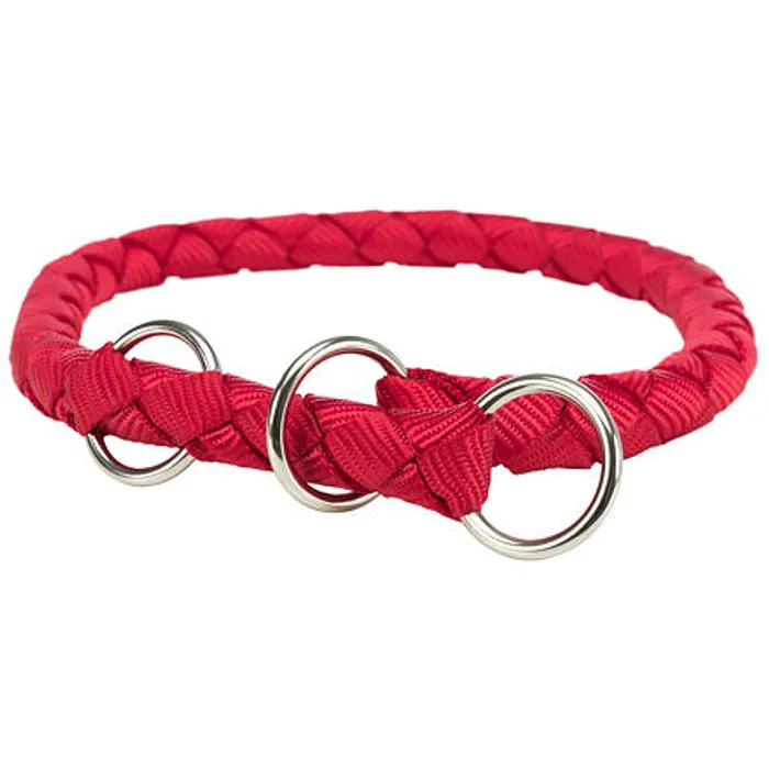 Hlavný obrázok produktu Nylonový obojek kulatý CAVO - červená L:47-55cm/18mm