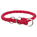 Nylonový obojok okrúhly CAVO - červená S-M: 35-41cm/12mm